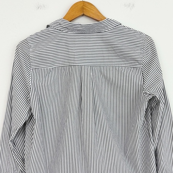 J. Crew 100% Cotton High Low Popover Stripes Tunic Top Size Small - Picture 10 of 16